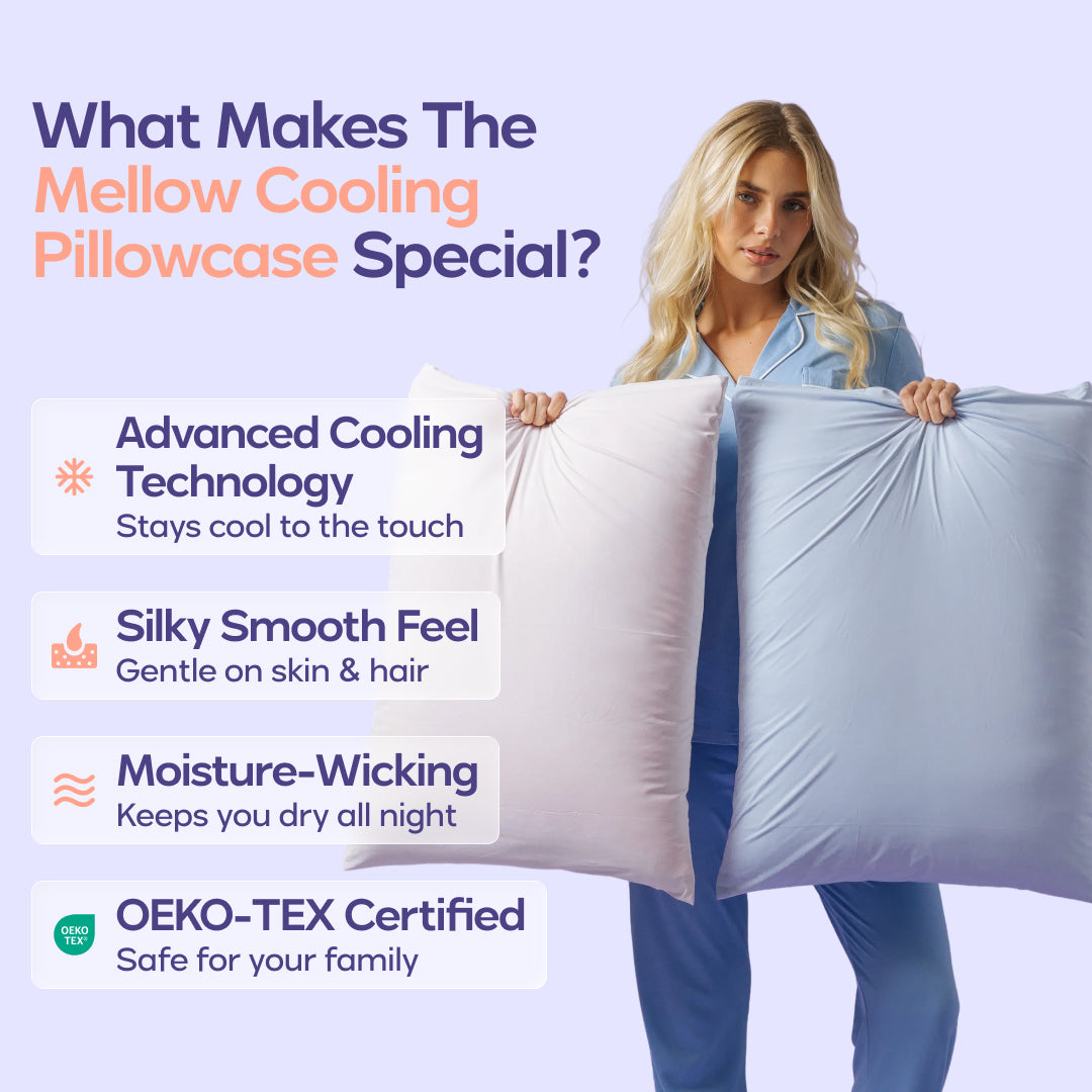 Pillowcase Set, Cooling (2 Pack) for Everyday Bedding and Bedroom Refreshes, 2 Sizes and 10 Colors image 2