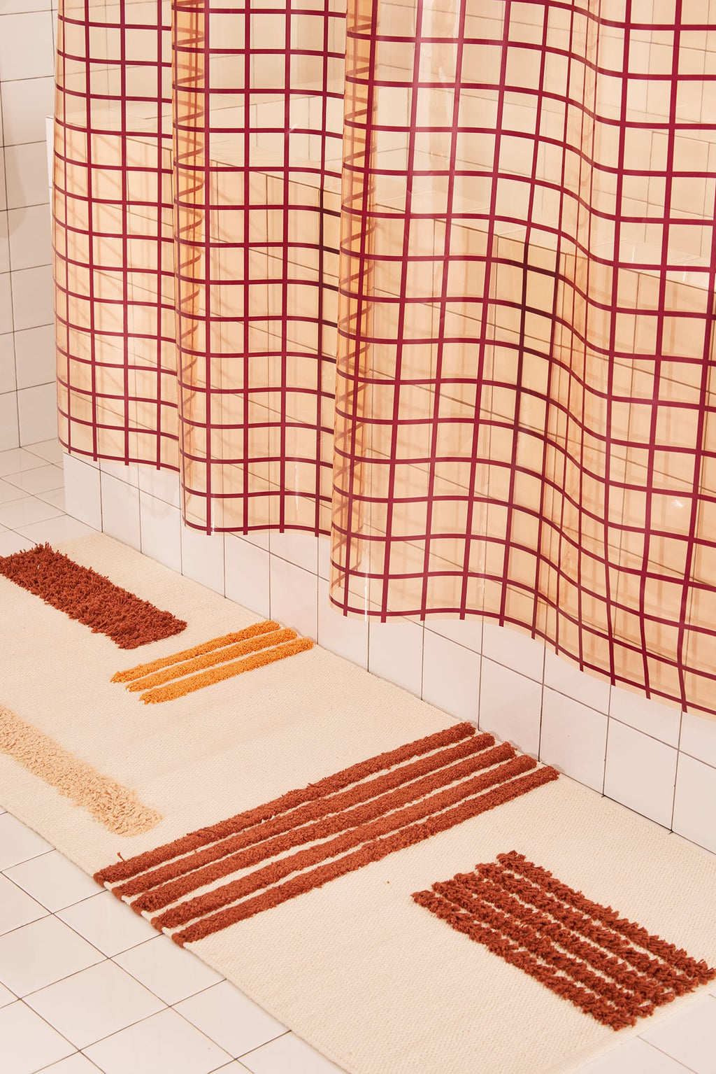 Shower Curtain, 2x2 Cloud, EVA with 30% Recycled Content, 12 Gauge Material for Shower Areas, Bathroom Privacy and Everyday Bath Decor image 2