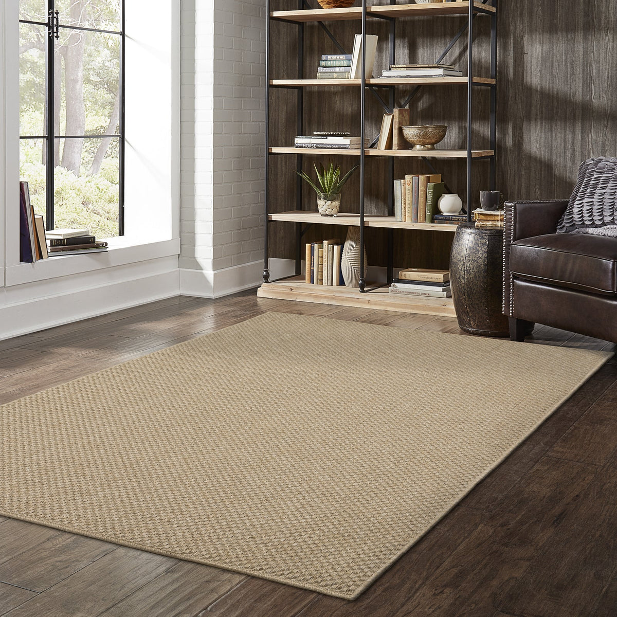 Area Rug, Karavia 2160X Sand sand for Living Rooms, Bedrooms and Entryways, 9 Size Options image 2
