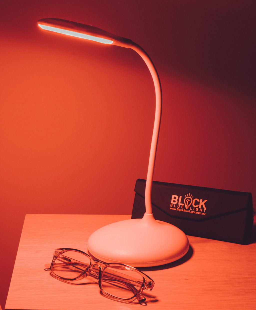 Home Lighting, Twilight Red Light Sleep Lamp, Adjustable Design for Desks, Side Tables and Warm Room Lighting image 2
