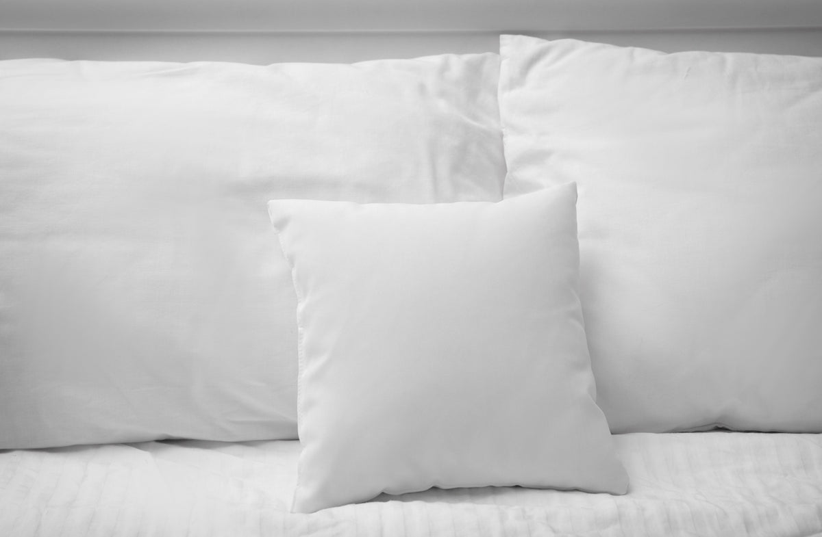 Bed Pillow, Insert White Duck Feather & Down, Machine-Washable Care for Sleeping, Reading and Bedroom Comfort, 14 Size Options image 2