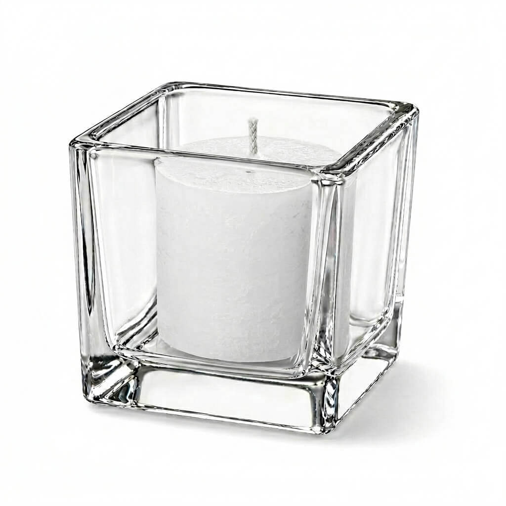 Decorative Candle, Eastland Square Votive Holder Set of 72 for Living Rooms, Bedrooms and Relaxing Evenings image 2
