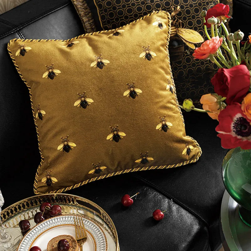 Bed Pillow, French Bee for Everyday Sleep and Guest Room Bedding, Designed for Sleeping, Reading and Bedroom Comfort image 2