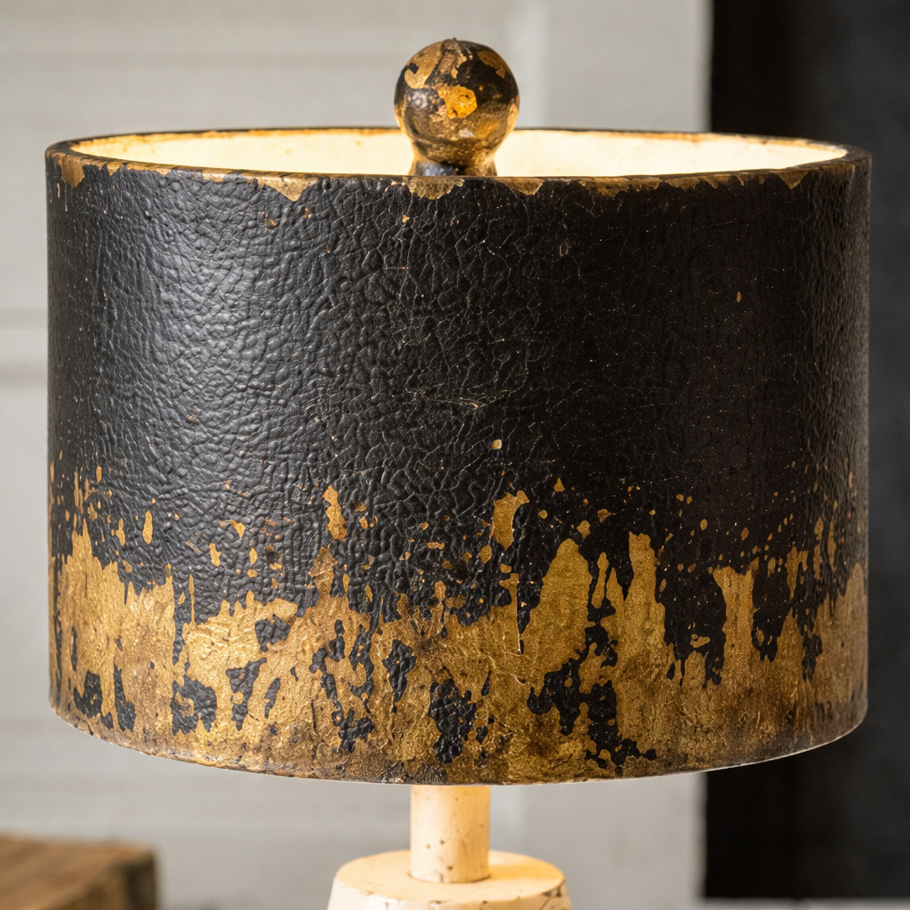 Home Lighting, Wood Base Tabletop Lamp with Metal Shade for Bedrooms, Living Rooms and Reading Corners image 2