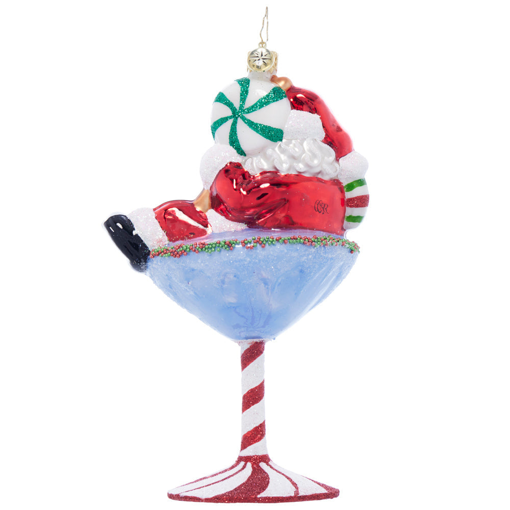 Seasonal Home Decor, Santa tini for Holiday Displays, Shelves and Festive Rooms, Designed for Mantels, Tables and Seasonal Decorating image 2