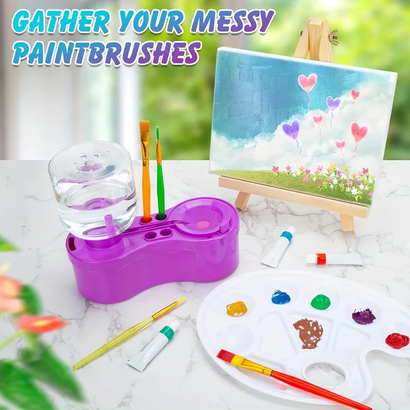 Drinkware, 🎨🔥Universal Crafts Paint Brush Cleaner Rinse, Lightweight Design for Kitchen Tables, Workspaces and Daily Hydration image 2