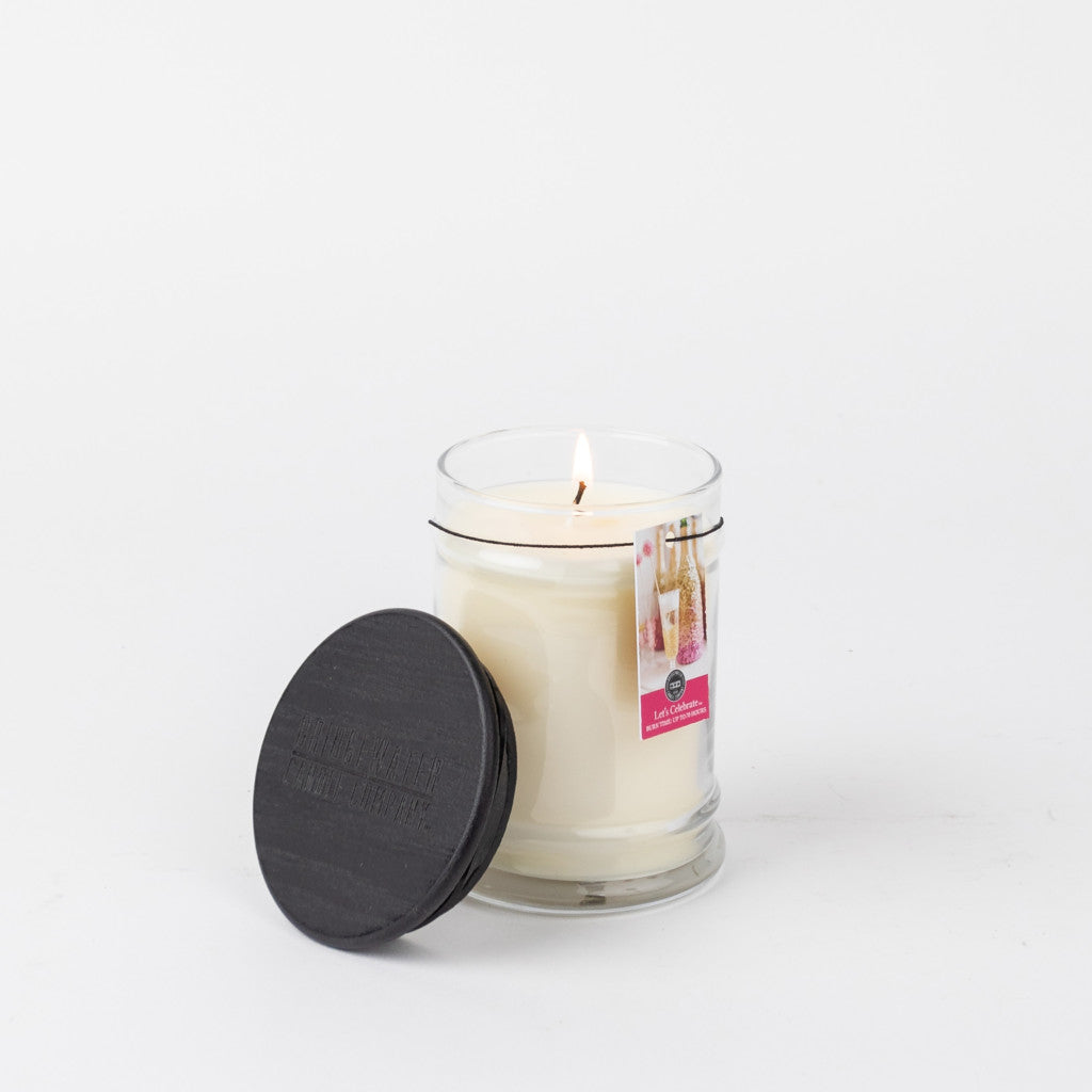 Decorative Candle, Let's Celebrate 8oz Jar for Living Rooms, Bedrooms and Relaxing Evenings image 2