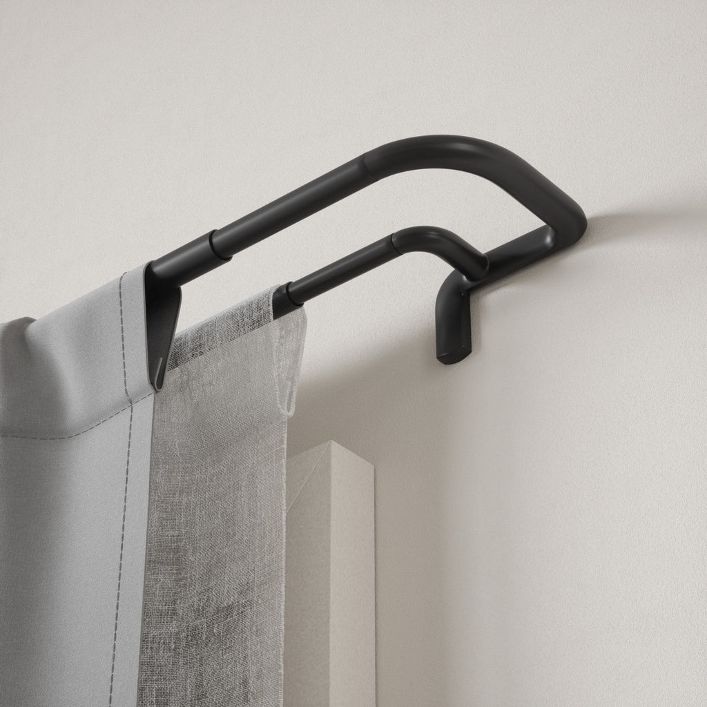 Window Curtain, Twilight Double Blackout Rod for Windows, Room Styling and Everyday Privacy, 2 Sizes and 2 Colors image 2