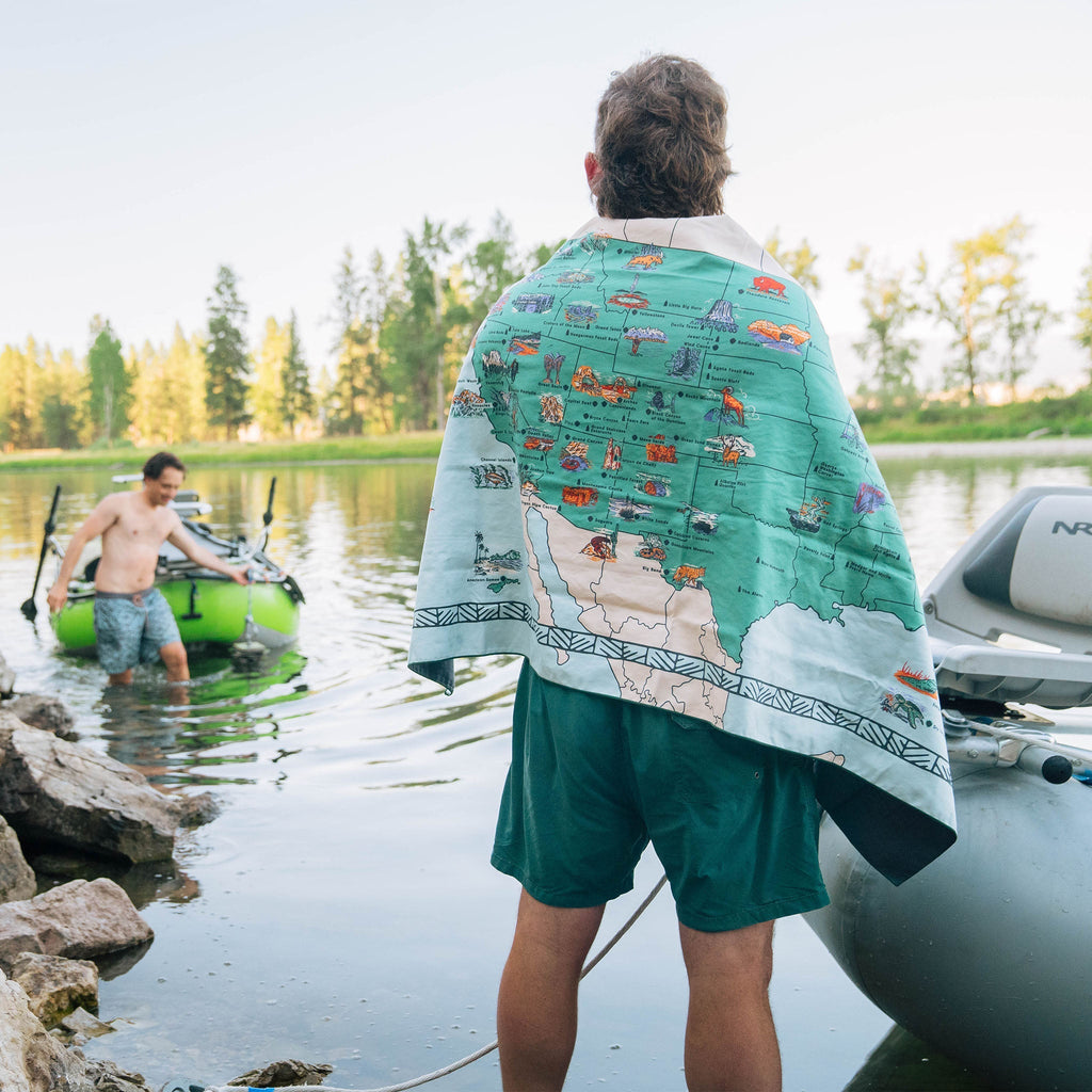 Bath Linen, Ultralight Towel: National Parks and Monuments, Lightweight Design for Daily Bathroom Routines and Guest Baths image 2