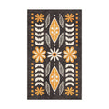 Area Rug, Topanga Black & Yellow for Hallways, Dining Spaces and Home Decor, 10 Size Options image 2