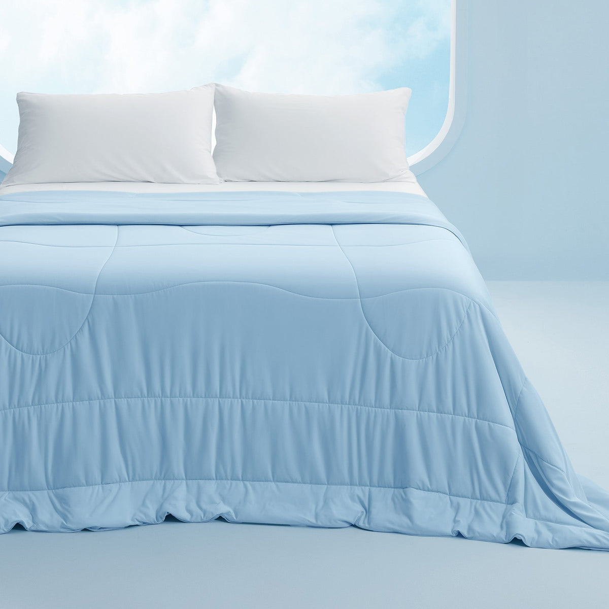 Bed Comforter, Reversible Cooling, Lightweight Design for Year-Round Bedroom Comfort and Restful Sleep, 7 Sizes and 4 Colors image 2