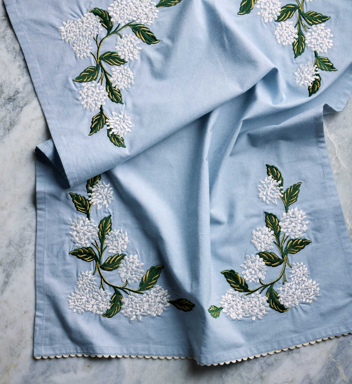 Kitchen Tea Towel, Hydrangea for Dish Drying, Kitchen Cleanup and Farmhouse Kitchen Displays image 2