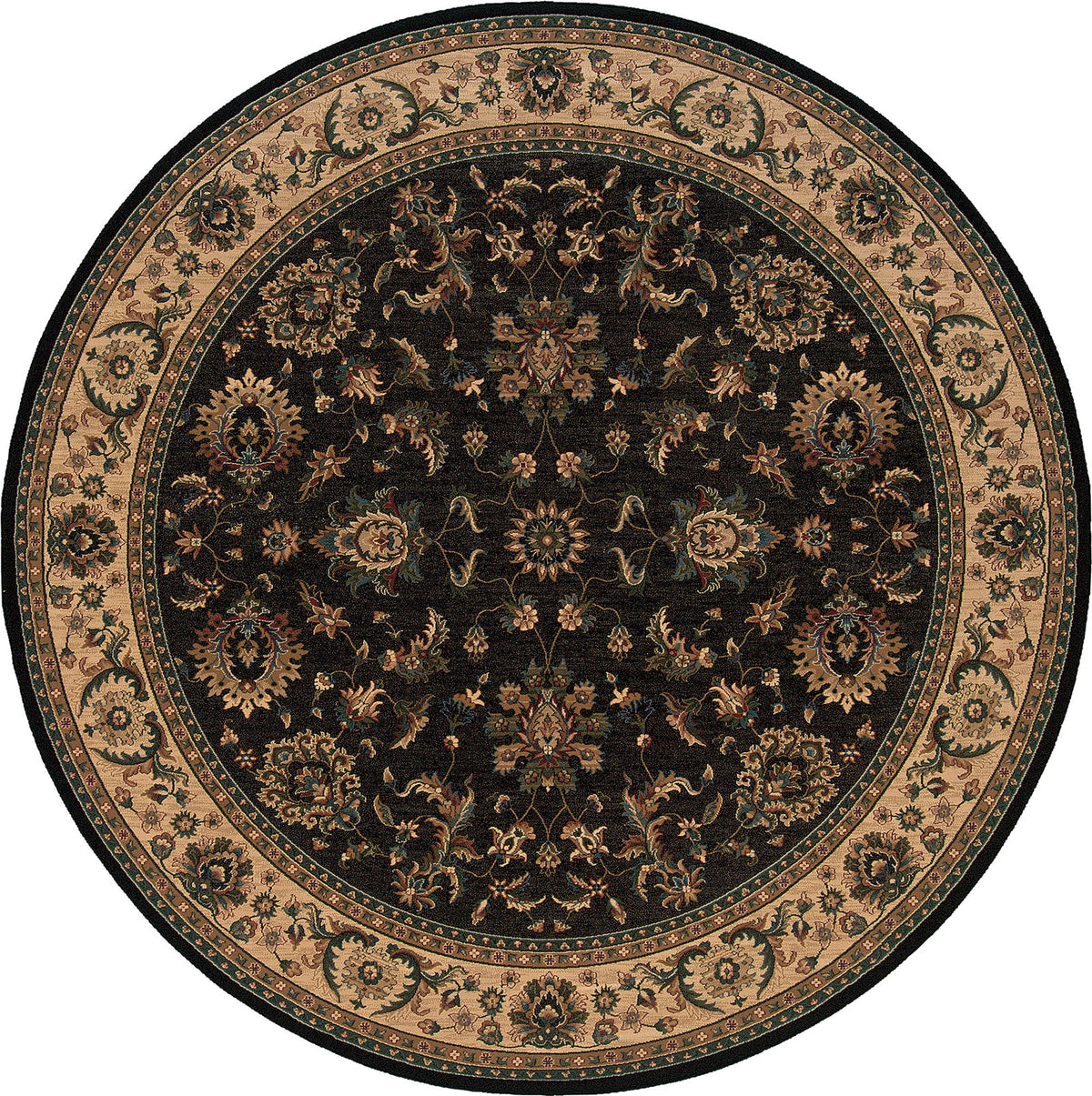 Area Rug, Ariana 311K3 Black Ivory for Hallways, Dining Spaces and Home Decor, 11 Size Options image 2