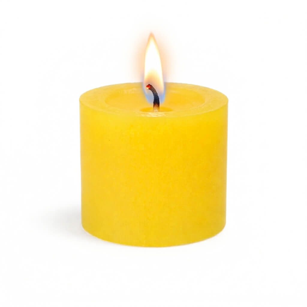 Decorative Candle, Richland Votive Unscented Yellow 10 Hour Set for Living Rooms, Bedrooms and Relaxing Evenings image 2