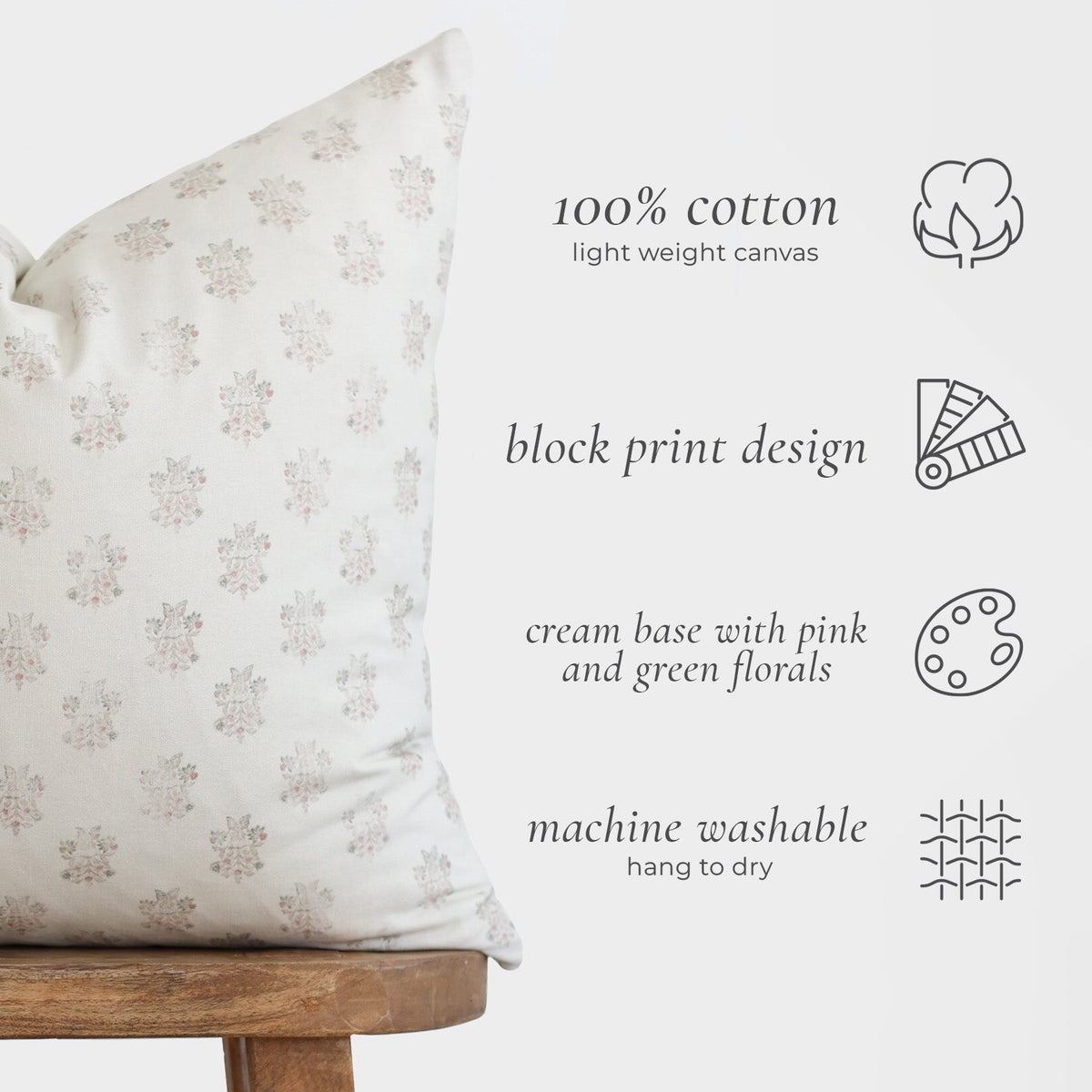 Decorative Pillow Cover Set, Lyla 18" 22" 24" 26", Lightweight Design, Machine-Washable Care for Sofas, Beds and Living Room Accents image 2