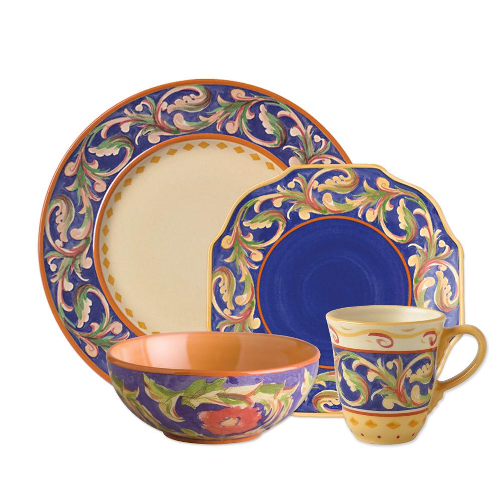 Dinnerware, Villa della Luna Blue Set, Ceramic Construction, Dishwasher-Safe Care for Family Dining, Serving and Entertaining image 2