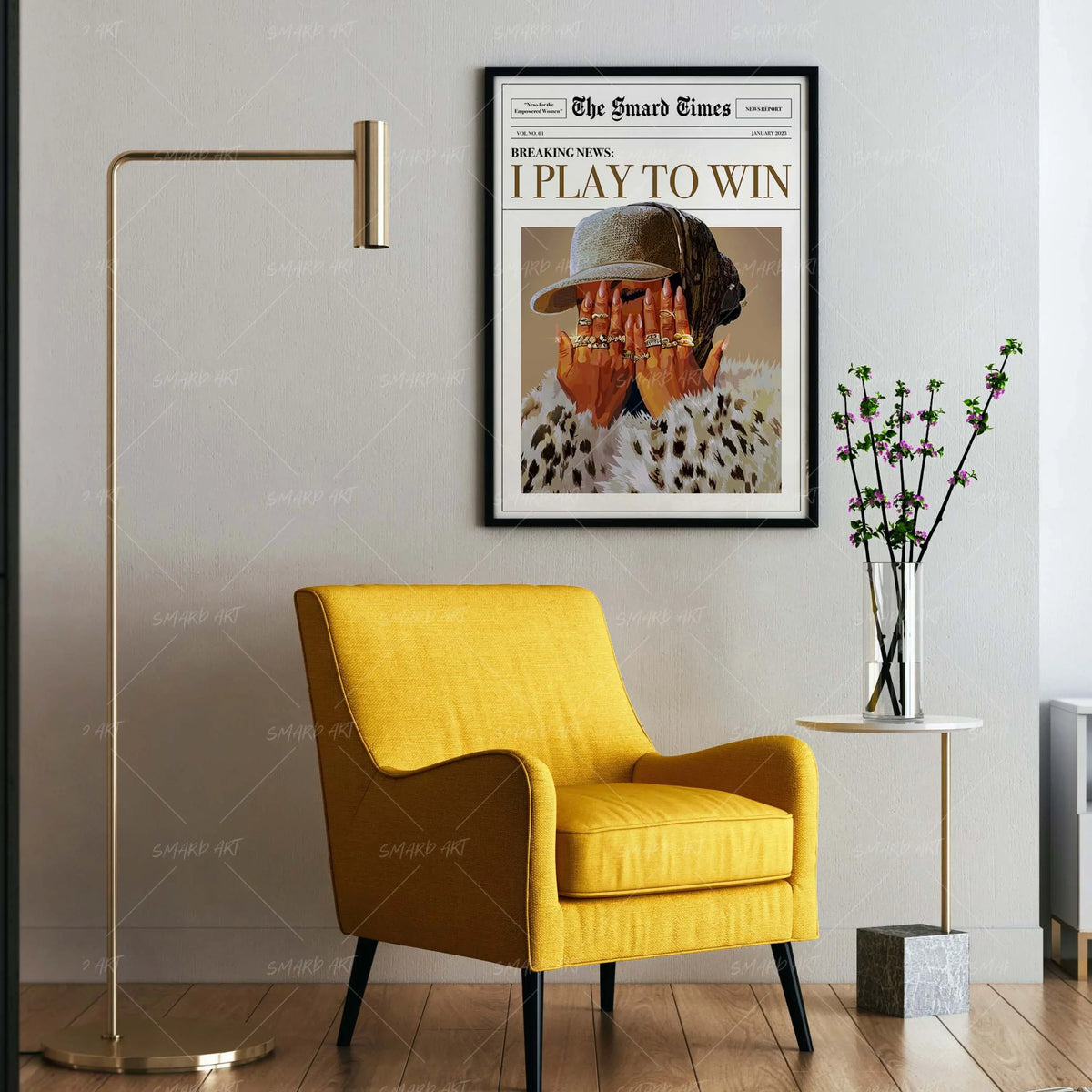 Wall Art Print, I Play To Win for Gallery Walls and Modern Room Decor, 4 Size Options, Designed for Living Rooms, Bedrooms and Home Offices image 2