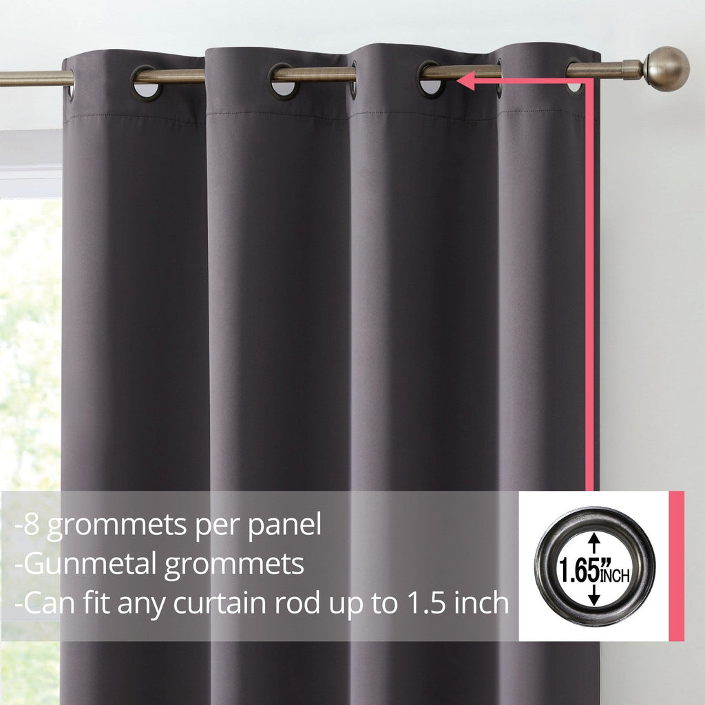 Window Curtain, Oxford Room Darkening Grommet Panels, Machine-Washable Care for Windows, Room Styling and Everyday Privacy image 2