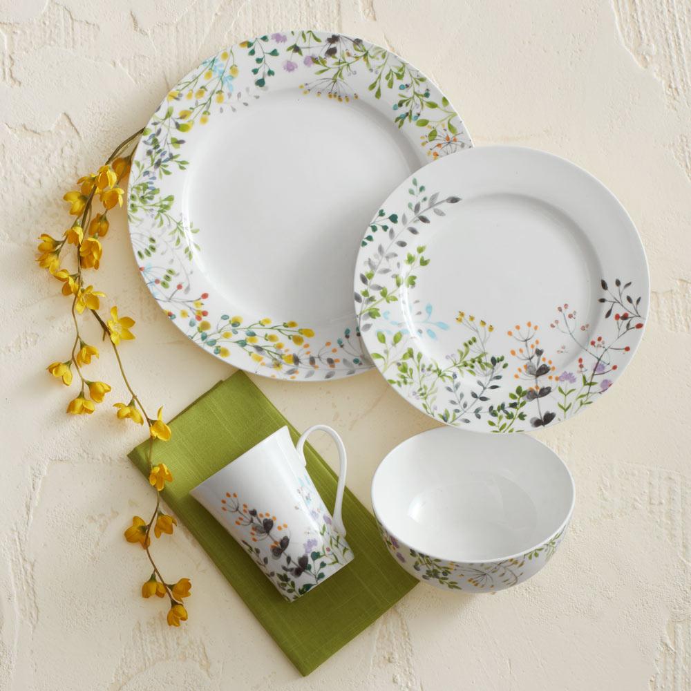Dinnerware, Tivoli Garden 16 Piece Set, Service for 4, Dishwasher-Safe Care for Everyday Meals and Table Settings image 2
