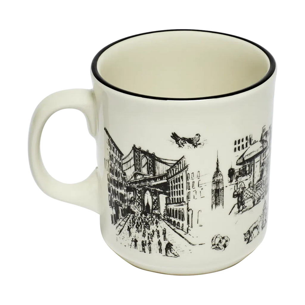 Coffee Mug, NYC TOILE JUMBO (15OZ) for Kitchen Tables, Workspaces and Daily Hydration, Designed for Everyday Drinks, Home and Entertaining image 2