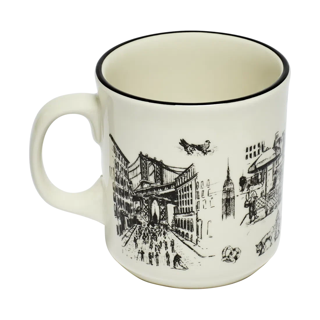 Coffee Mug, NYC TOILE JUMBO (15OZ) for Kitchen Tables, Workspaces and Daily Hydration, Designed for Everyday Drinks, Home and Entertaining image 2