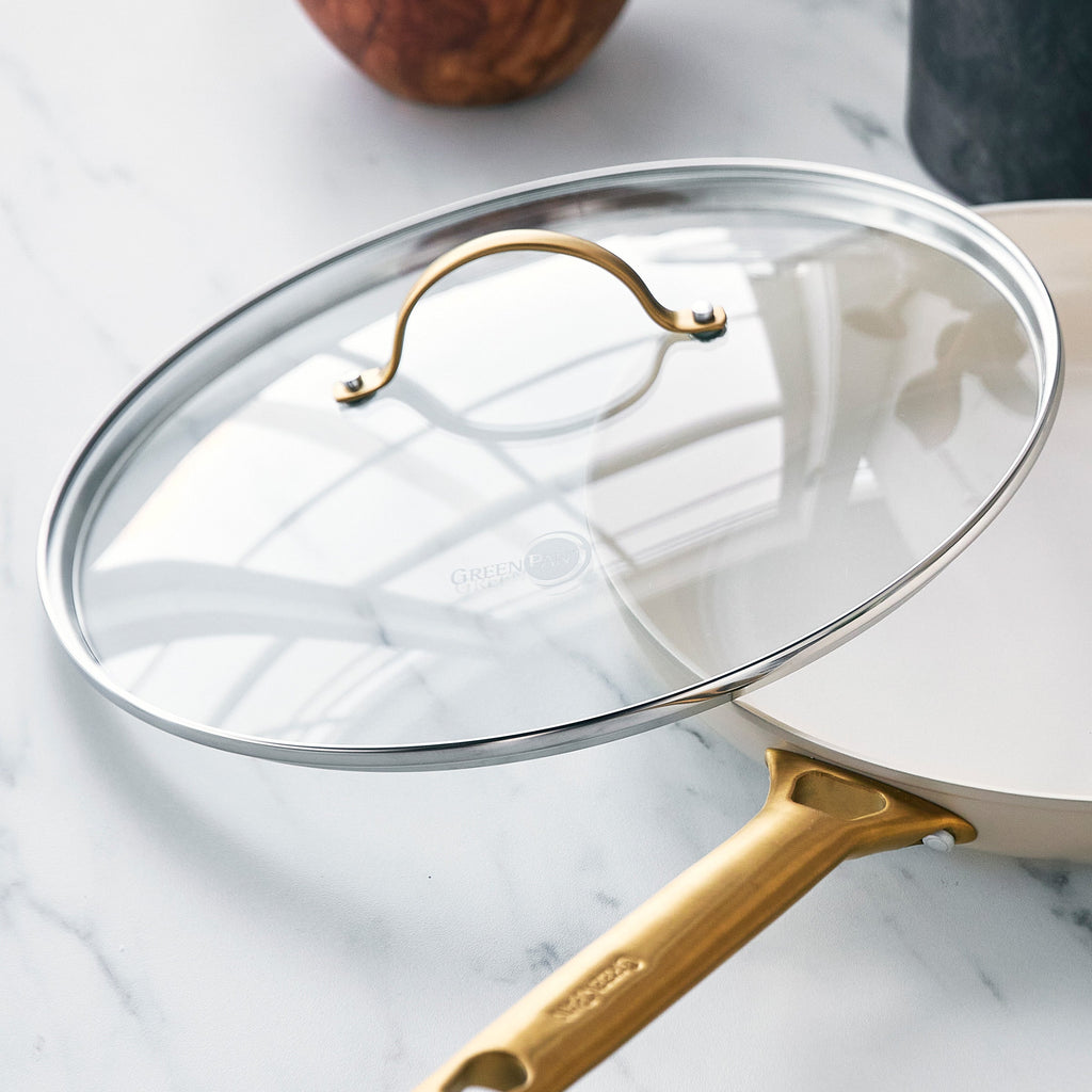 Cookware Lid, Reserve Glass 12", Stainless Steel Construction for Everyday Pots, Pans and Home Cooking image 2