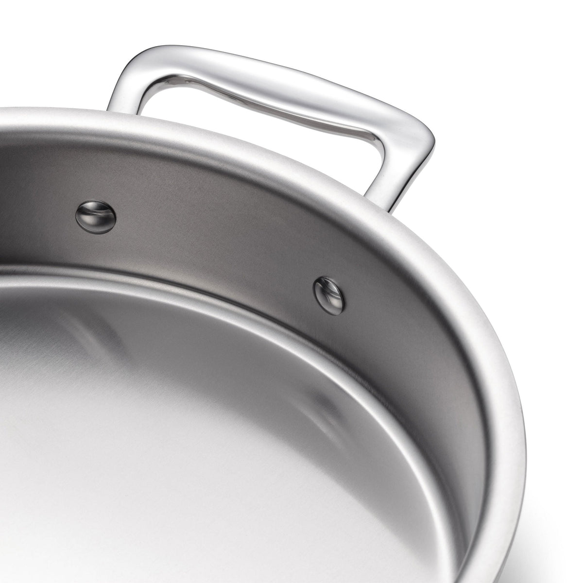 Stainless Steel Cake Pan, 9" Round with Handles, Stainless Steel Construction for Birthdays, Home Baking and Family Desserts image 2
