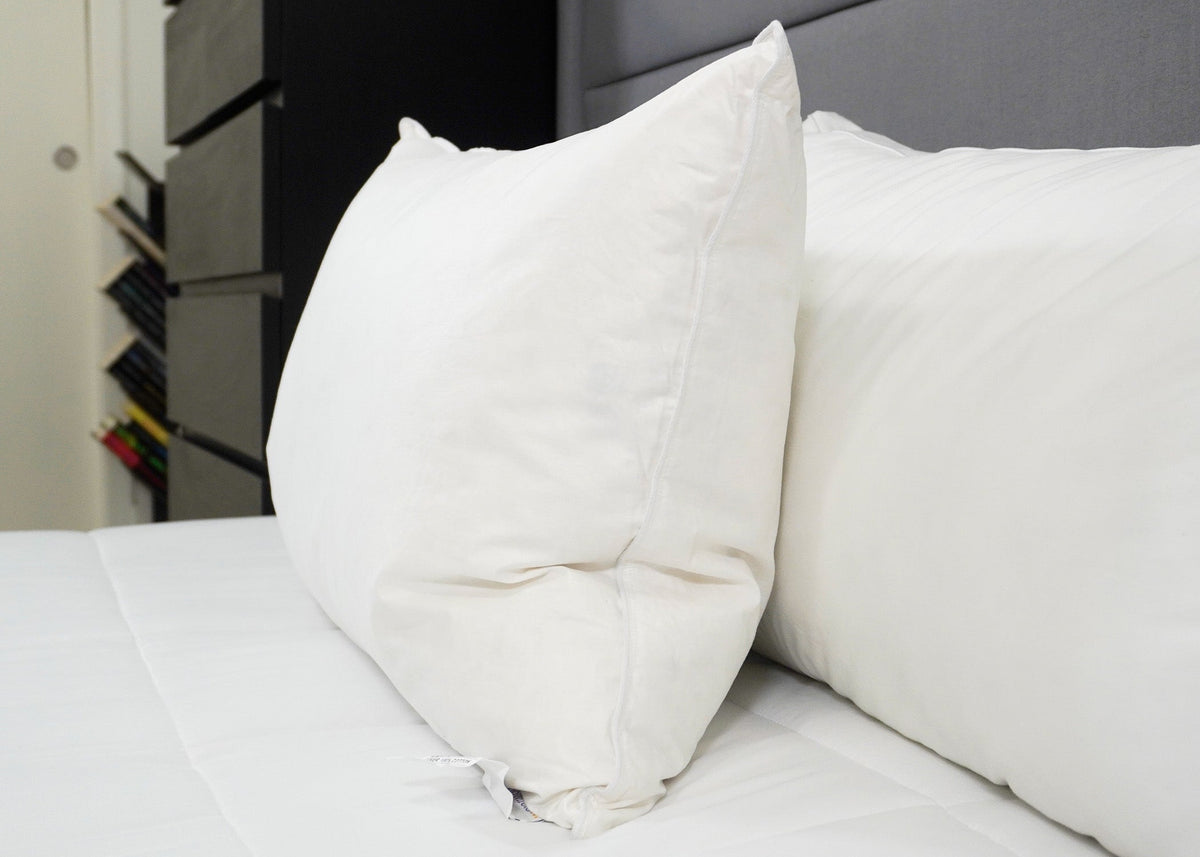 Bed Pillow, Etc. 25% White Goose 75% White Goose Feather, Hypoallergenic Comfort for Sleeping, Reading and Bedroom Comfort, 4 Size Options image 2
