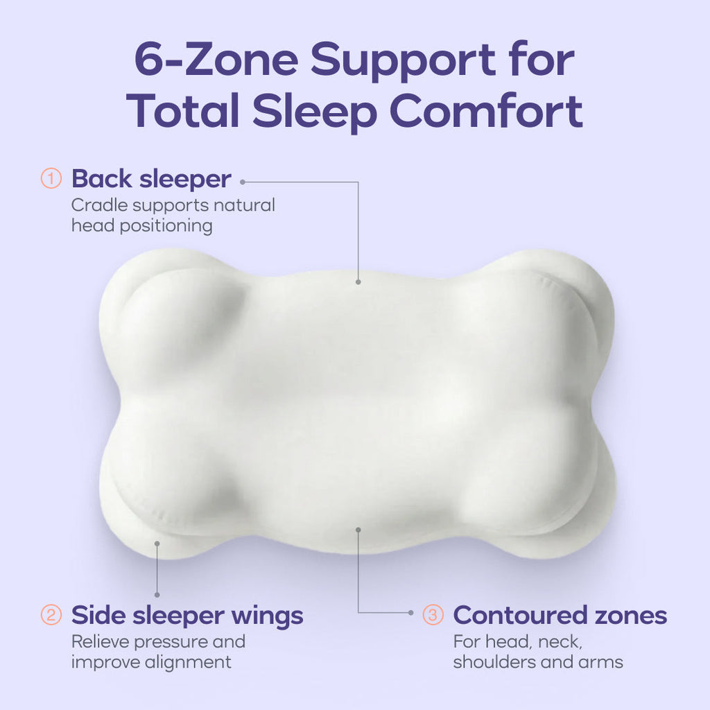 Bed Pillow, CloudAlign for Sleeping, Reading and Bedroom Comfort, 2 Sizes and 9 Colors, Designed for Everyday Sleep and Guest Room Bedding image 2
