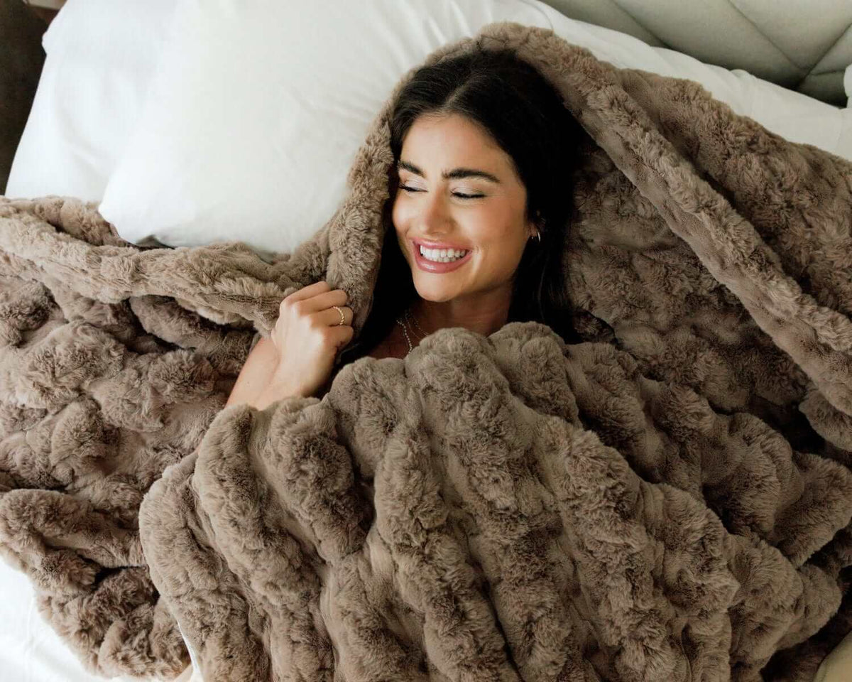 Cozy Throw Blanket, Ultra Sorbet Gingersnap for Living Rooms, Bedrooms and Everyday Lounging, 4 Size Options image 2