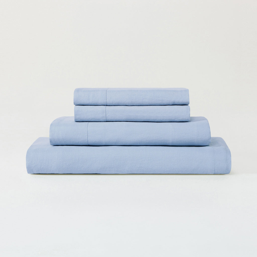 Bed Sheet Set, LuxeWeave Linen, Breathable Construction, Hypoallergenic Comfort for Everyday Bedroom Comfort and Guest Rooms image 2