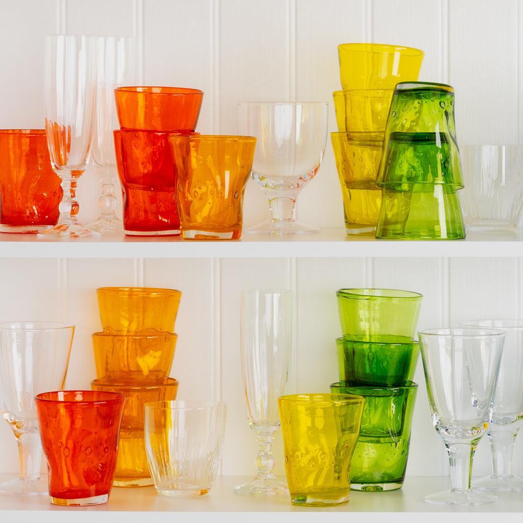 Drinking Glass Set, Light Orange Henri 8 oz, Dishwasher-Safe Care for Kitchen Tables, Workspaces and Daily Hydration image 2