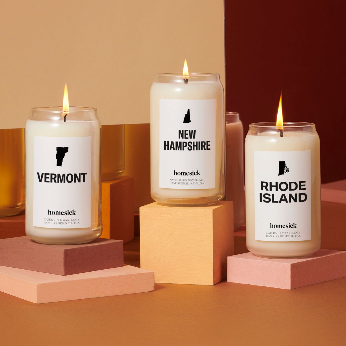 Scented Candle, New Hampshire, Vanilla and Amber Notes for Living Room Ambience, Mantel Displays and Home Fragrance image 2