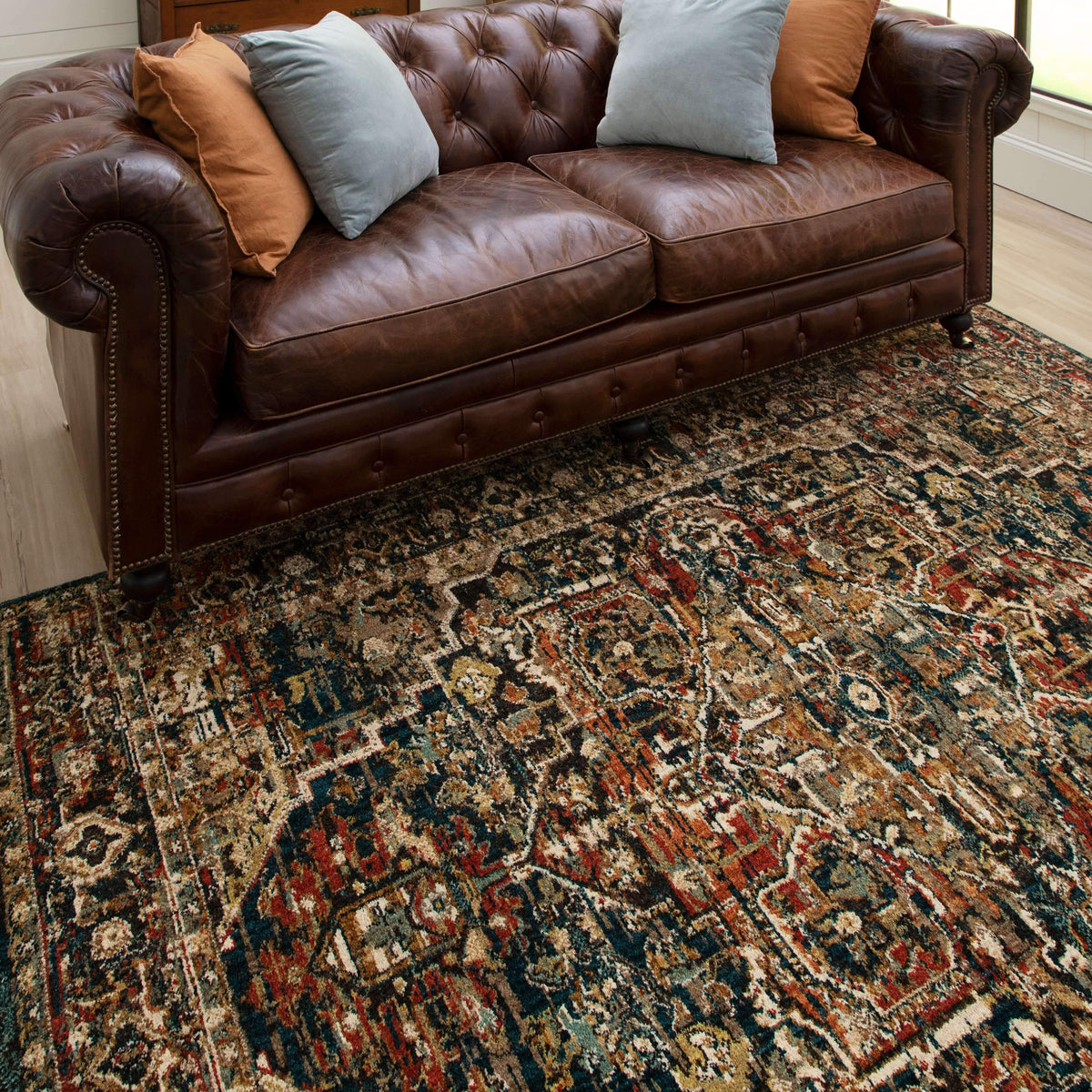 Area Rug, Spice Market Alcantara Sapphire for Living Rooms, Bedrooms and Entryways, 5 Size Options image 2