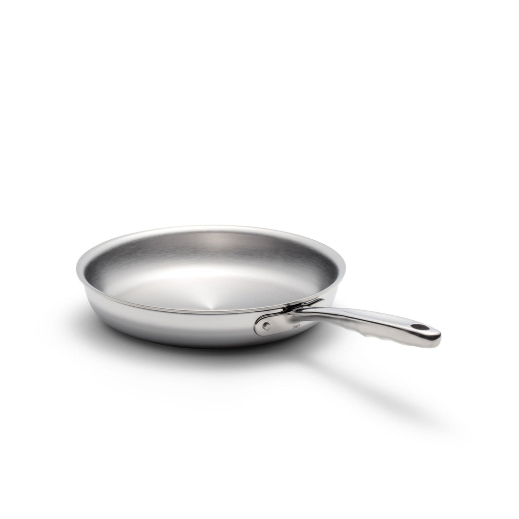 Stainless Steel Fry Pan, 10 Inch, Stainless Steel Construction for Stovetop Cooking, Family Meals and Daily Kitchen Use image 2