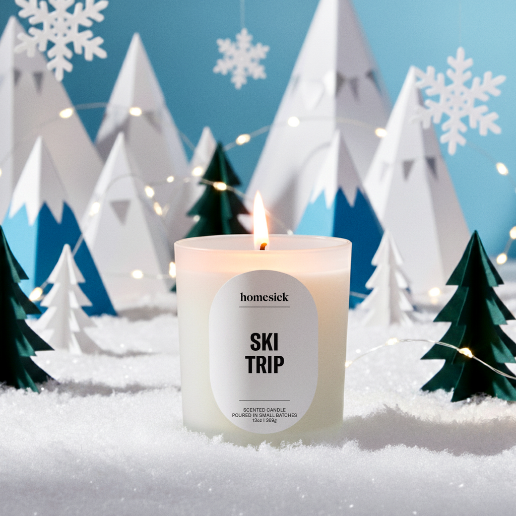 Decorative Candle, Ski Trip for Entryways, Mantels and Everyday Home Ambience, Designed for Living Rooms, Bedrooms and Relaxing Evenings image 2