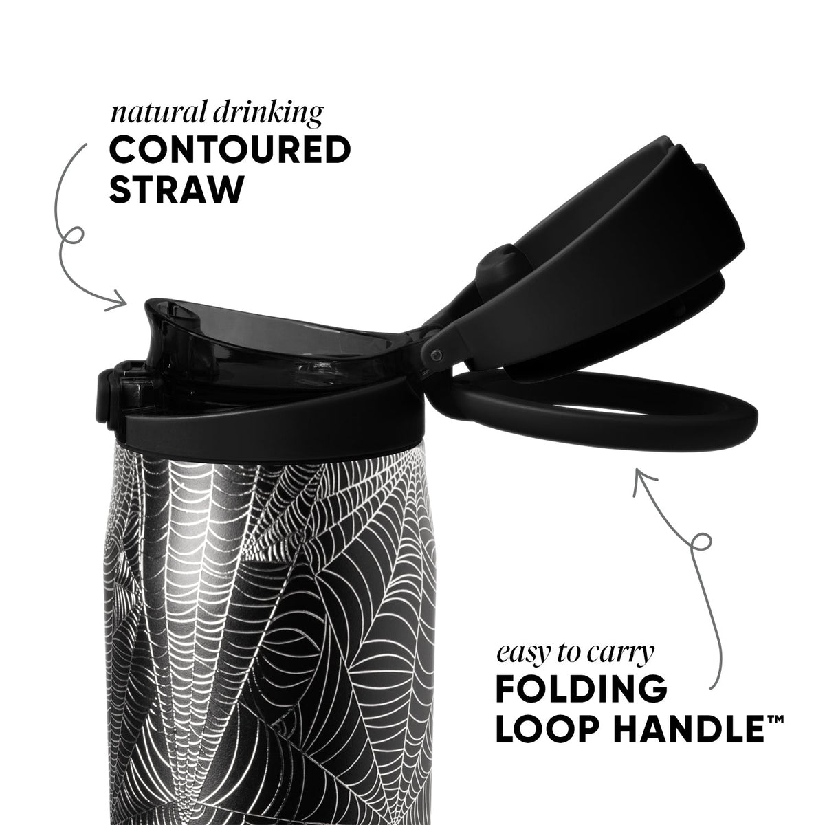 Reusable Drink Bottle, Mesa Loop with Covered Straw, Stainless Steel Construction for Work, Travel and Everyday Hydration image 2