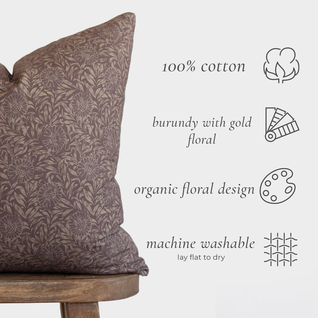 Decorative Pillow Cover Set, Colette 18" 22" 24" 26", Lightweight Design, Machine-Washable Care for Sofas, Beds and Living Room Accents image 2
