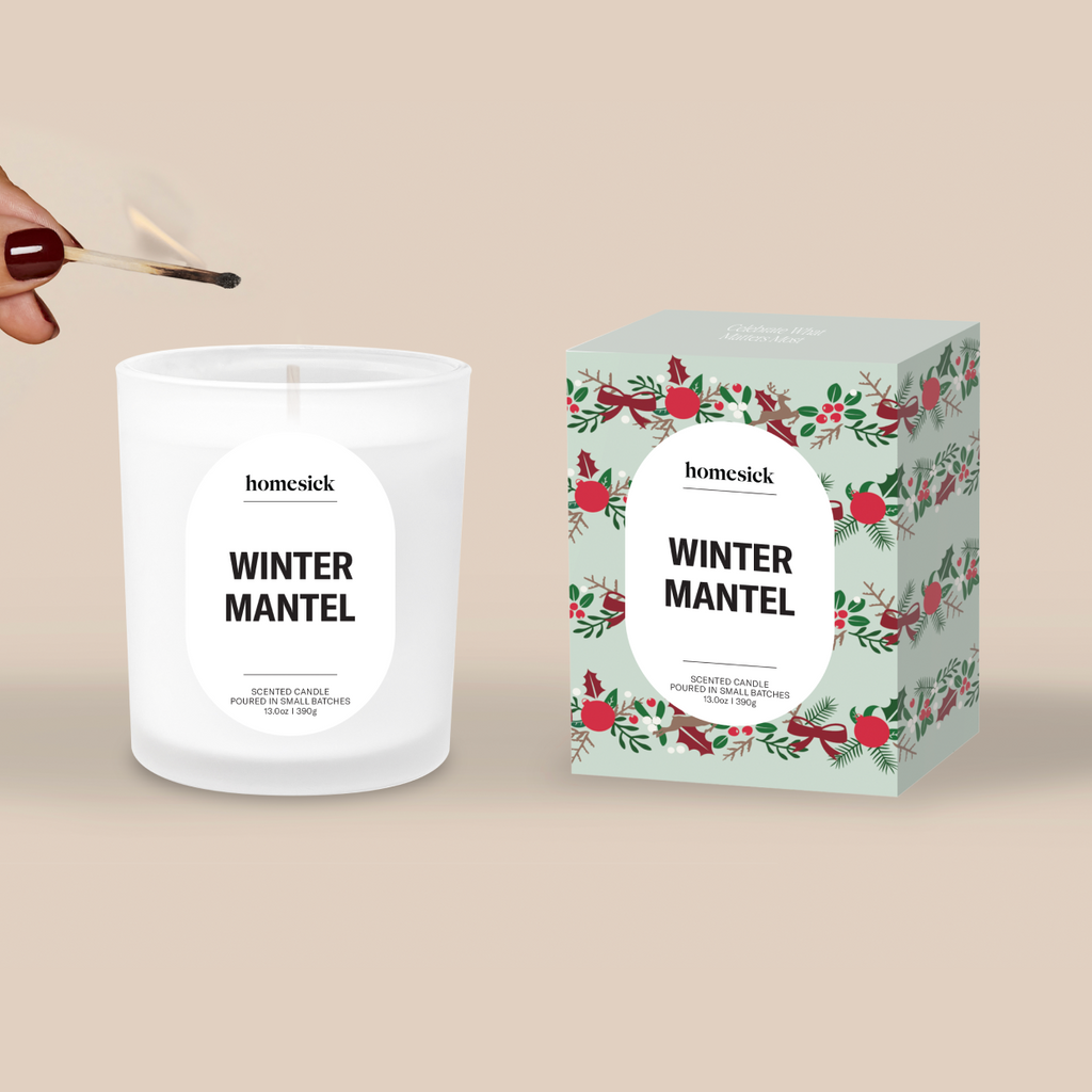 Decorative Candle, Winter Mantel for Entryways, Mantels and Everyday Home Ambience, Designed for Everyday Home Use image 2