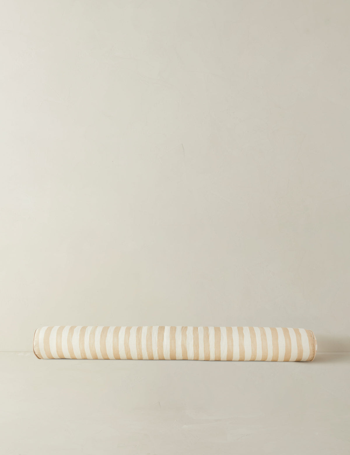 Bed Pillow, Painterly Stripe Linen Long Bolster for Everyday Sleep and Guest Room Bedding, 3 Color Options image 2