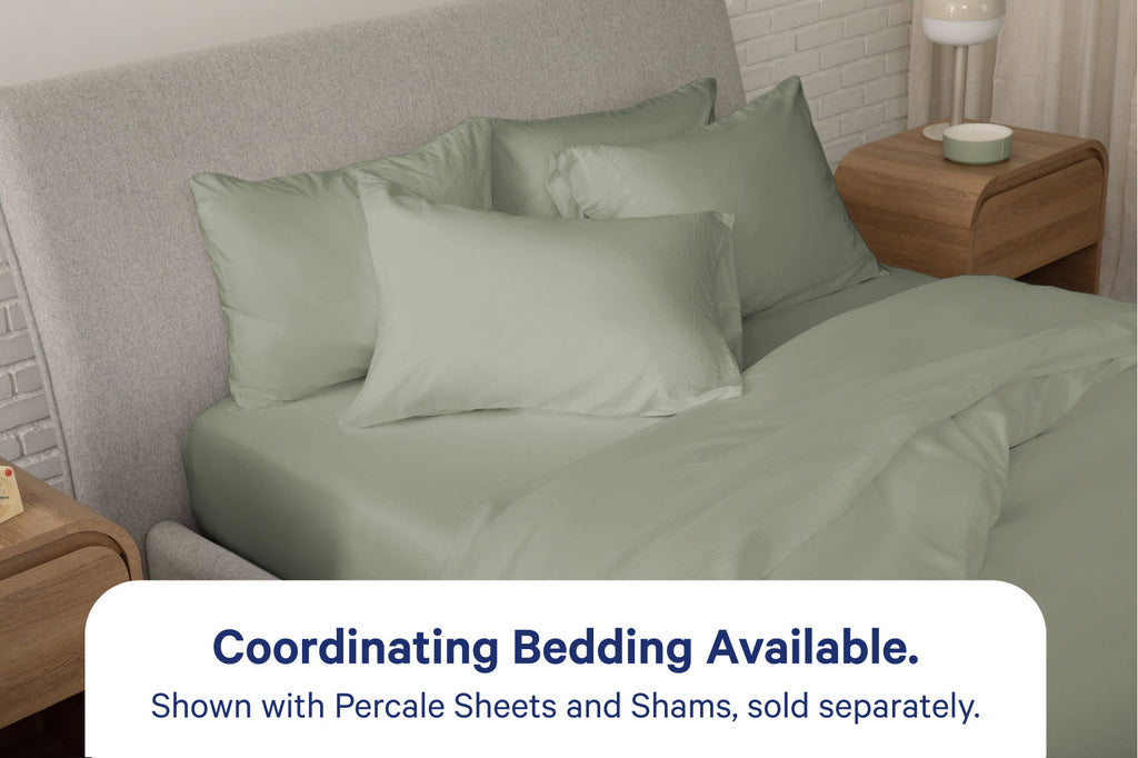 Duvet Cover, Percale for Bedroom Layering, Comforter Covers and Everyday Bedding, 3 Sizes and 6 Colors image 2