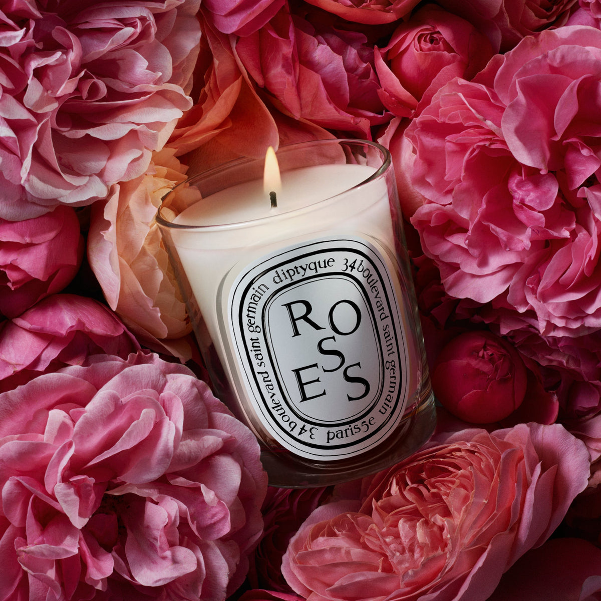 Decorative Candle, Roses for Entryways, Mantels and Everyday Home Ambience, Designed for Living Rooms, Bedrooms and Relaxing Evenings image 2