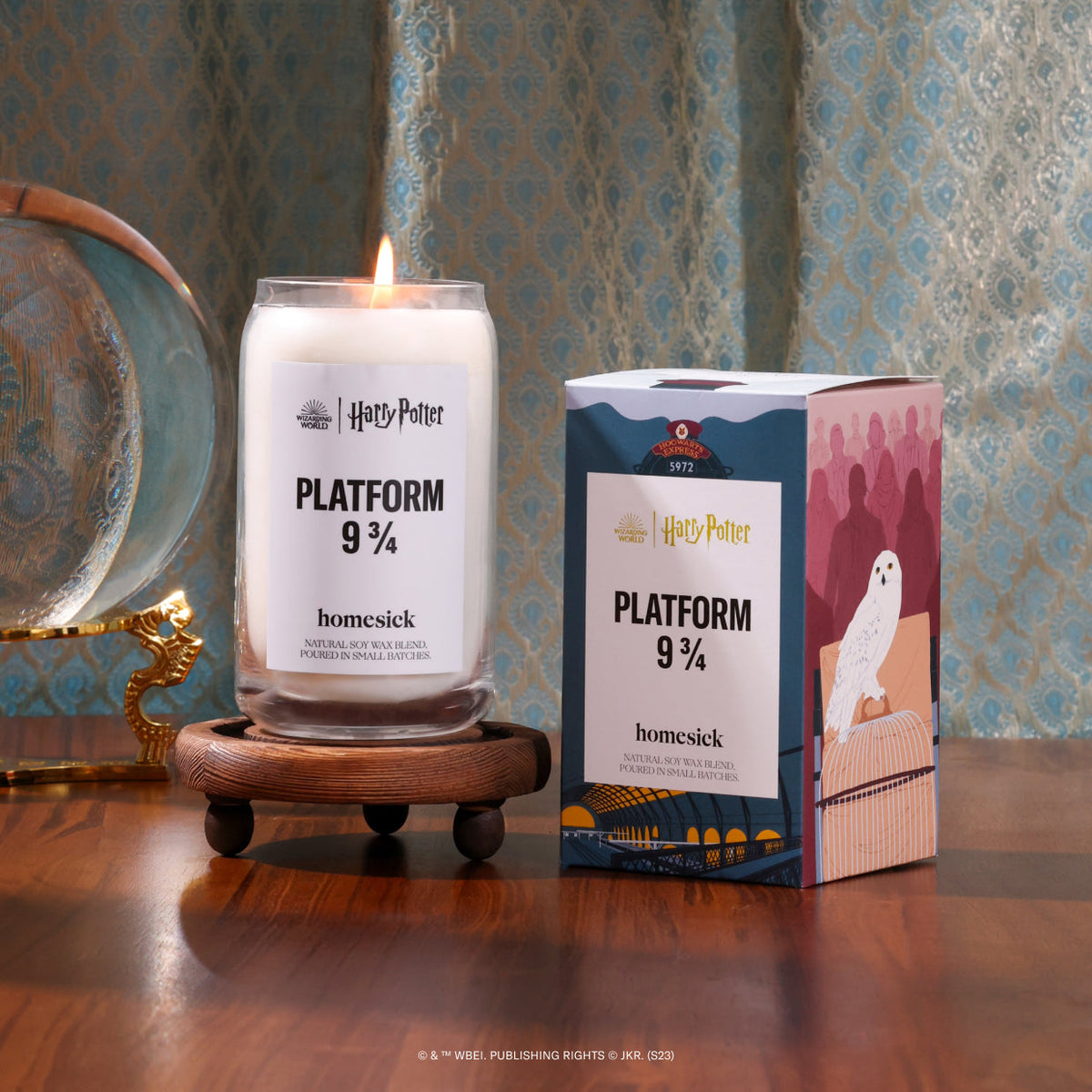Scented Candle, Harry Potter Platform 9 ¾ for Living Room Ambience, Mantel Displays and Home Fragrance image 2