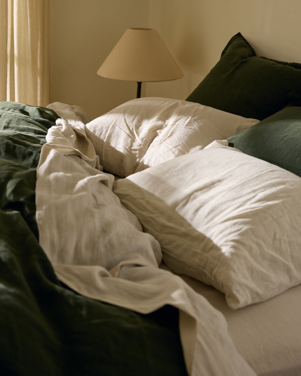 Pillowcase Set, Linen (Bone) for Guest Rooms and Daily Bedroom Comfort, 2 Size Options, Designed for Everyday Bedding and Bedroom Refreshes image 2