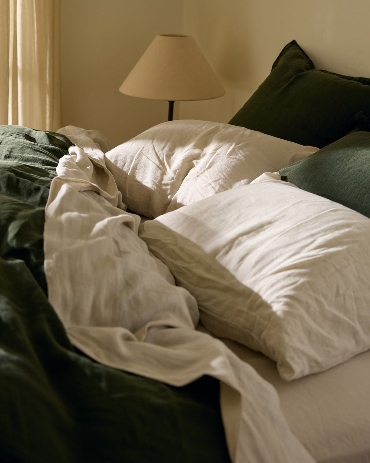 Pillowcase Set, Linen (Bone) for Guest Rooms and Daily Bedroom Comfort, 2 Size Options, Designed for Everyday Bedding and Bedroom Refreshes image 2