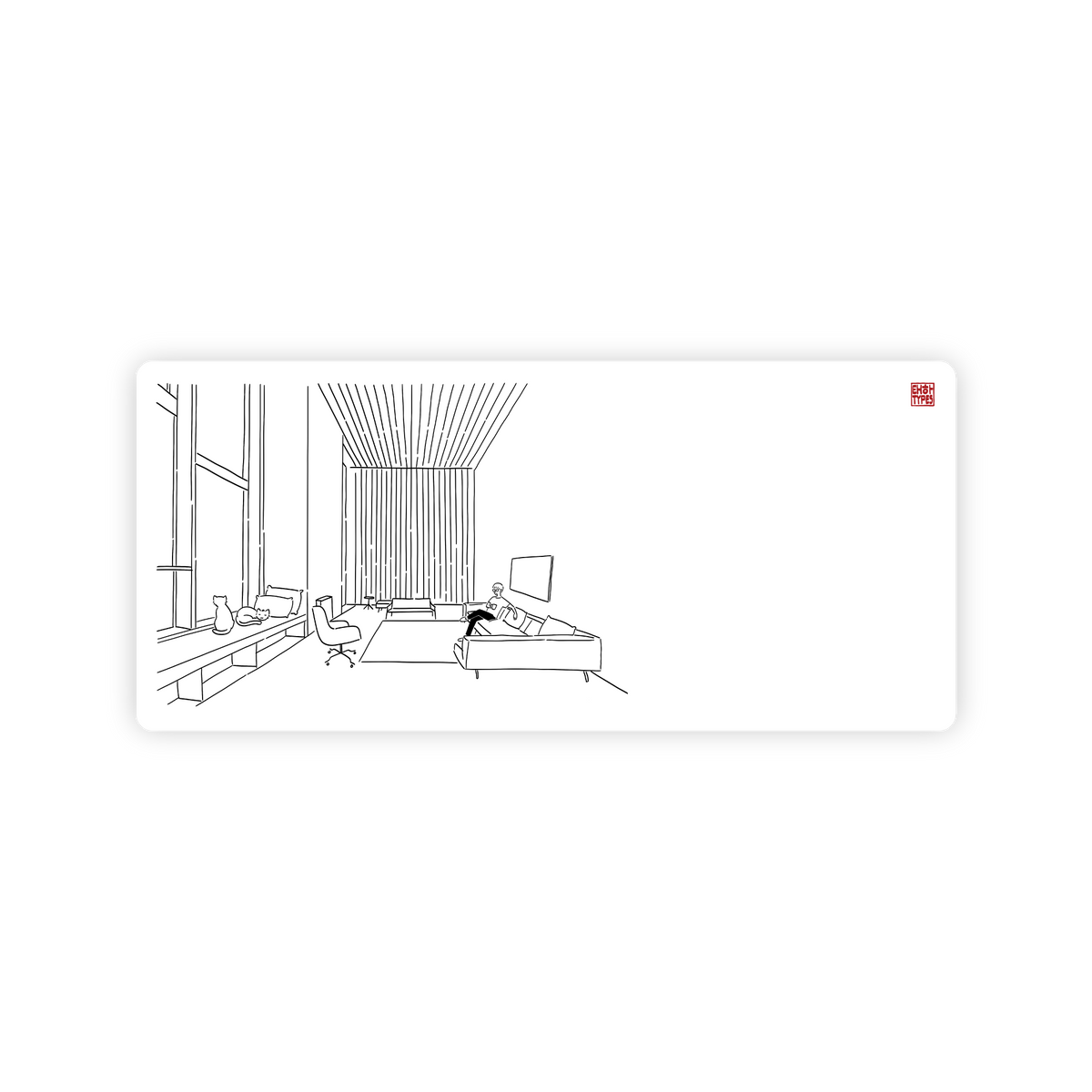 Desk Mat, Studio Deskpad for Workspaces, Desks and Everyday Productivity, Designed for Home Offices, Gaming and Daily Computer Work image 2