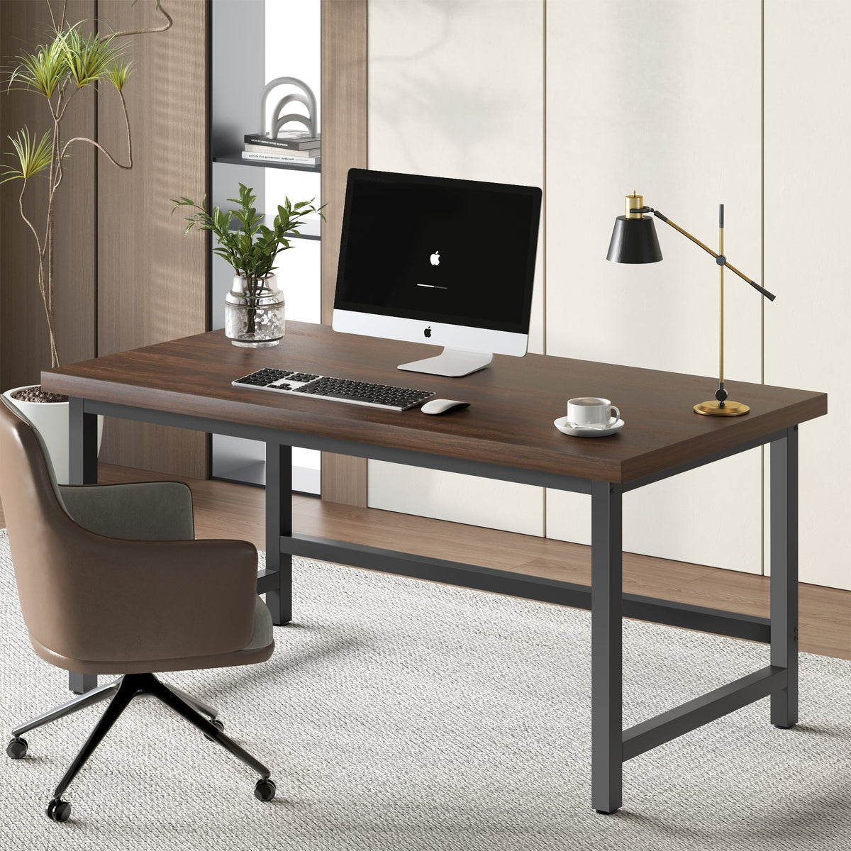 Computer Desk, Steelstride 47''&61'' Ergonomic Office for Home Offices, Computer Work and Study Spaces, 2 Size Options image 2