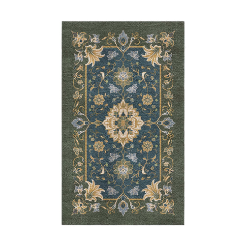 Area Rug, Miriam Navy & Olive Green for Living Rooms, Bedrooms and Entryways, 10 Size Options image 2
