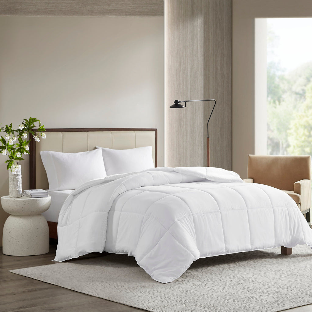 Down Alternative Comforter, Winfield 300 Thread Count Cotton Shell, Machine-Washable Care for Everyday Bedding and Comfortable Sleep image 2