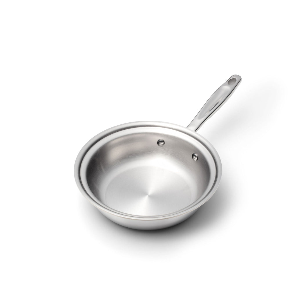 Stainless Steel Fry Pan, 1.5 Quart Sauté with Cover, Stainless Steel Construction for Stovetop Cooking, Family Meals and Daily Kitchen Use image 2